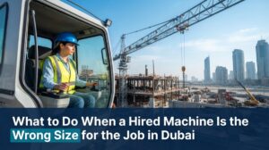 Scissor lift wrong size – platform stops short of work point under bulkhead Dubai